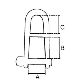 Chargez l'image dans la visionneuse de la galerie, Navigez sereinement avec la manille forgée pour drisse avec barre
