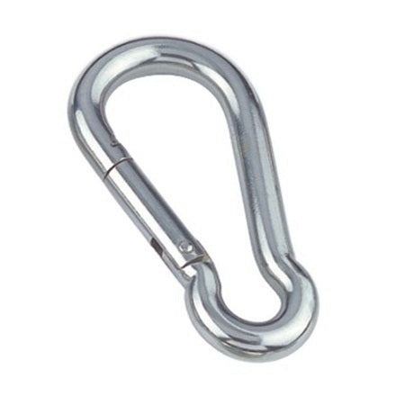 Laden Sie das Bild in Galerie -Viewer, Mousqueton pompier ou mousqueton simple en inox, avec ouverture et fermeture rapide et facile.
