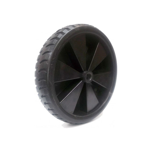 Roue Increvable ø370mm Durastar Lite pour chariot de mise à l'eau, jante plastique PA6, bande de roulement EVA, charge maximale 150kg.