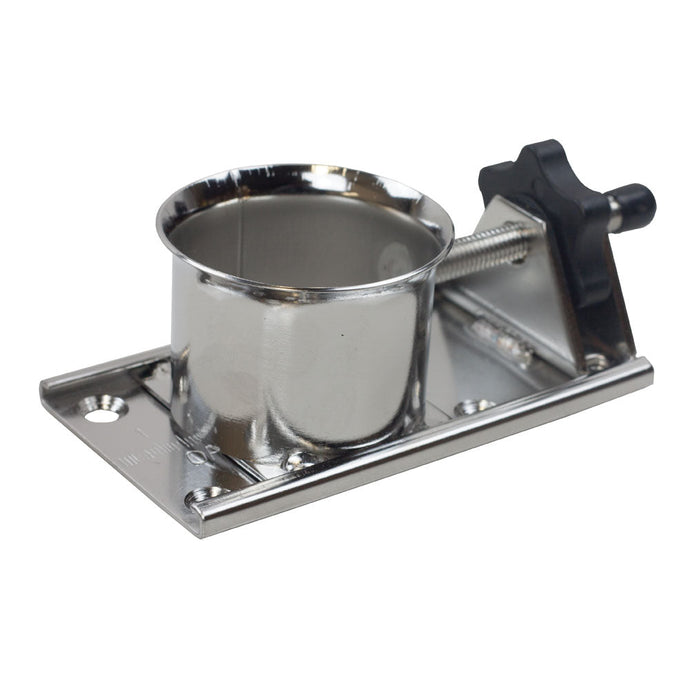 Emplanture de Mat Optimist avec coupelle ovale et échelle de réglage pour dériveurs, populaire chez Yachting Thommeret pour la voile légère.