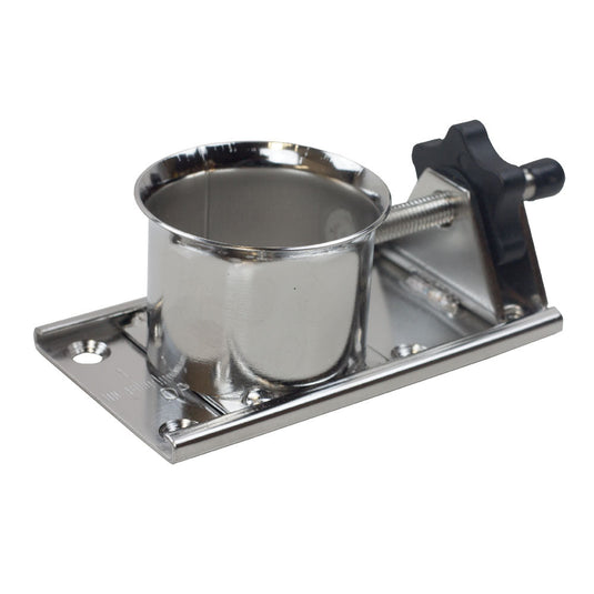 Emplanture de Mat Optimist avec coupelle ovale et échelle de réglage pour dériveurs, populaire chez Yachting Thommeret pour la voile légère.