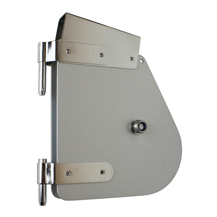 Tête de Safran adaptable Laser®/ILCA, joues anodisées argent, compatible avec safran EX2054, non autorisée en compétitions officielles, pour navigation en voile légère.