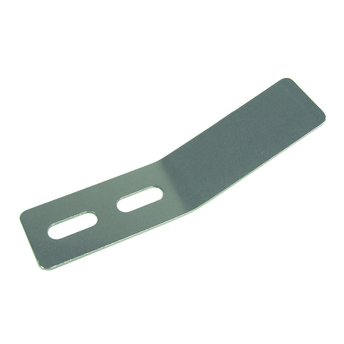 Retenue de safran Inox adaptable Laser®/ILCA, longueur 78mm, fixée par deux vis de 5mm, compatible avec dériveurs Laser®/ILCA, proposé par Yachting Thommeret.