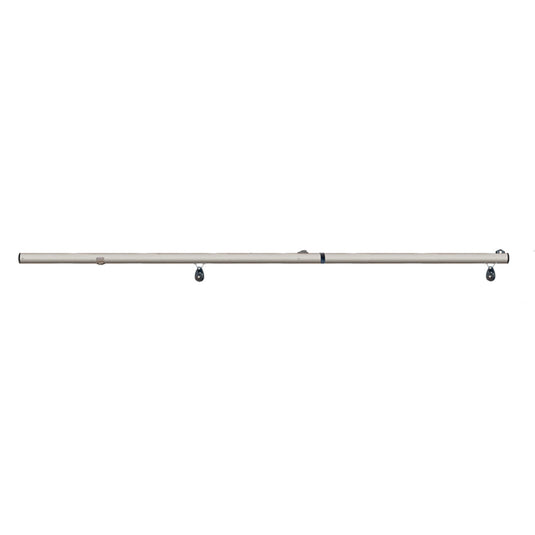 Bôme compatible Laser®/ILCA, équipée de poulies et d'un Clamcleat, idéale pour la voile légère, non autorisée en compétitions officielles.
