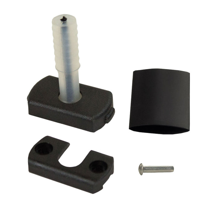 Articulation de Stick démontable Pro avec articulation renforcée, gaine thermorétractable, et goupille, adaptée pour Optimist, idéale pour navigation légère.