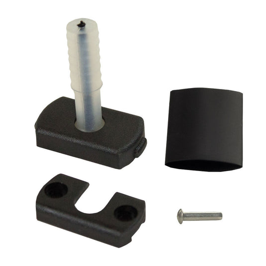 Articulation de Stick démontable Pro avec articulation renforcée, gaine thermorétractable, et goupille, adaptée pour Optimist, idéale pour navigation légère.