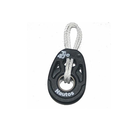 Manille Textile pour Poulie Simple Hi-Load ø40mm, conçue pour les charges élevées, idéale pour accastillage de voile légère, dériveurs et catamarans.