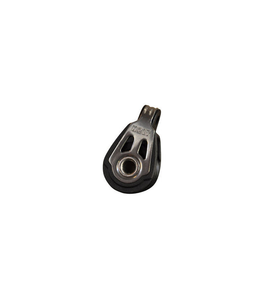 Poulie Simple Dynamic ø20mm pour Manille Textile, en gros plan, avec joues en inox ajourées et roulement à billes, conçue pour une utilisation nautique performante et légère.