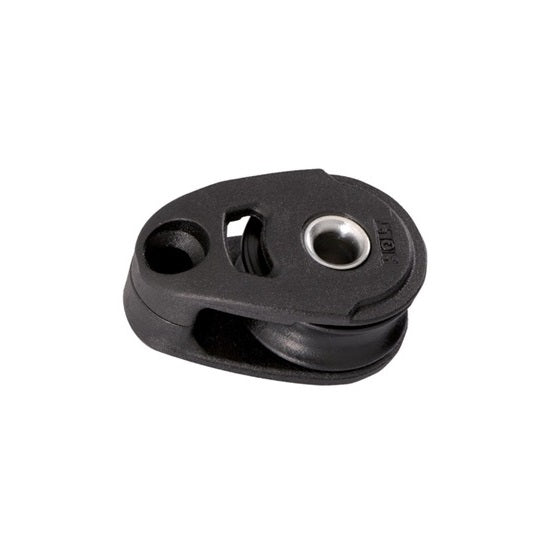 Poulie Simple Dynamic Carbone ø30mm, idéale pour écoutes de génois près du winch, avec joues en composite carbone et réa robuste, pour voile légère.