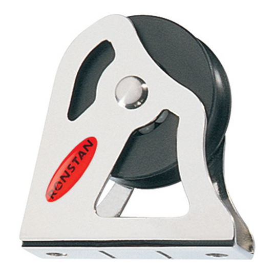 Poulie Verticale ø30mm, compacte pour drisses, avec réas en acétal sur roulements à billes, offrant performance et faible frottement, idéale pour équipements voile légère.