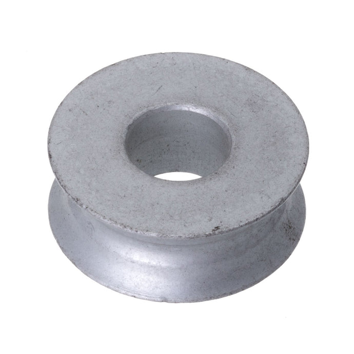 Réa Axe ø10mm ø25 x 10mm Alu pour poulie, pièce détachée en aluminium, idéale pour remplacement sur poulies RWO ou similaires, dimensions utiles indiquées.