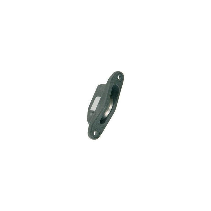 Poulie à Encastrer ø35mm L, boîtier noir avec réa en nylon, pour drisse de foc ou balancine, compatible ligne ø8mm max.