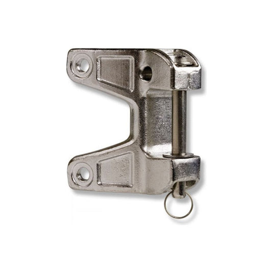 Ferrure de Vit de Mulet SELDEN pour systèmes GNAV Selden, pièce métallique avec anneau, adaptée aux mâts Selden, dotée de six trous et revêtement anticorrosion Durlac.