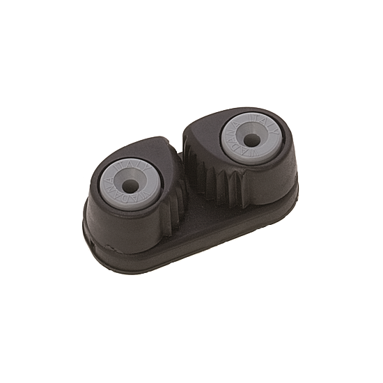 Load image into Gallery viewer, Taquet Coinceur Aluminium monté sur base, utilisé pour maintenir les cordages en tension, idéal pour voile légère chez Yachting Thommeret - Equipementier voile légère.
