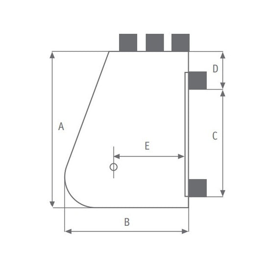 Dimensions de la tête de safran Viadana Grand modèle