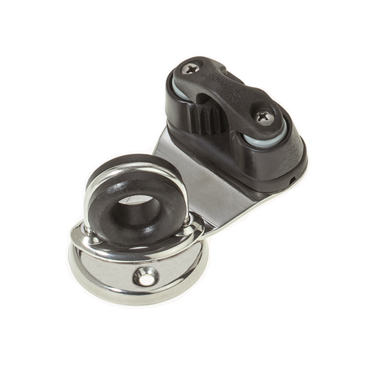 Tourelle de Foc Universelle : support en acier inoxydable avec anneau de guidage et rouleaux en plastique pour lignes de bateau, idéal pour éviter l'usure.