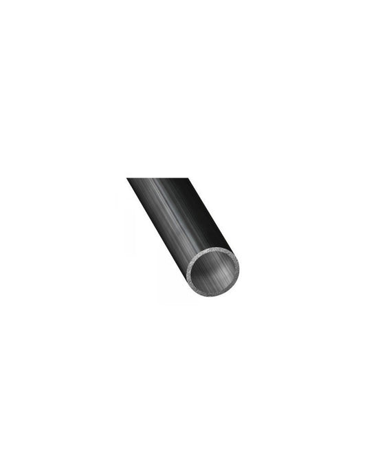 Tube Aluminium Anodisé Noir ø20mm, tube cylindrique creux, finition lisse, vendu au mètre, diamètre extérieur 20mm, intérieur 16mm, idéal pour accastillage voile légère.