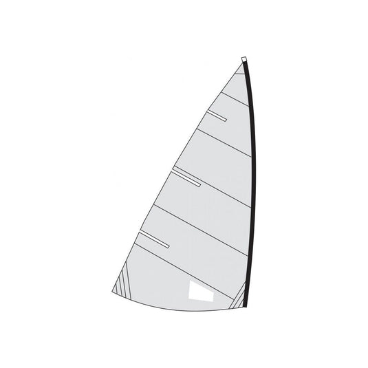 Voile Funboat en tissu Dacron 210gr, coupe croisée, pour dériveur léger, idéale pour les amateurs de voile sportive, disponible chez Yachting Thommeret.