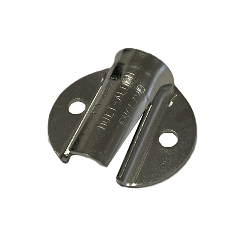 VCleat Double inox, utilisable des deux côtés, idéal pour réglages de 3 à 6 mm, fixation avec 2 vis/rivets sur surface plane ou mât.