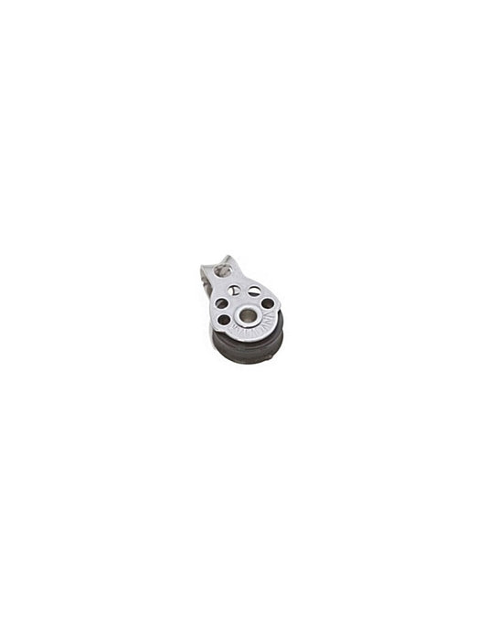 Poulie Simple Micro Viadana, idéale pour voile légère et catamarans, avec mécanisme à faible friction, diamètre disponible 17mm à 25mm, charge rupture jusqu'à 650kg.