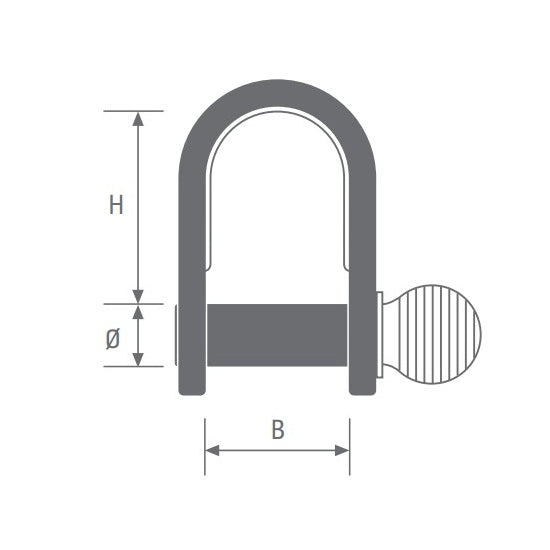 Load image into Gallery viewer, Manille droite emboutie standard Viadana
