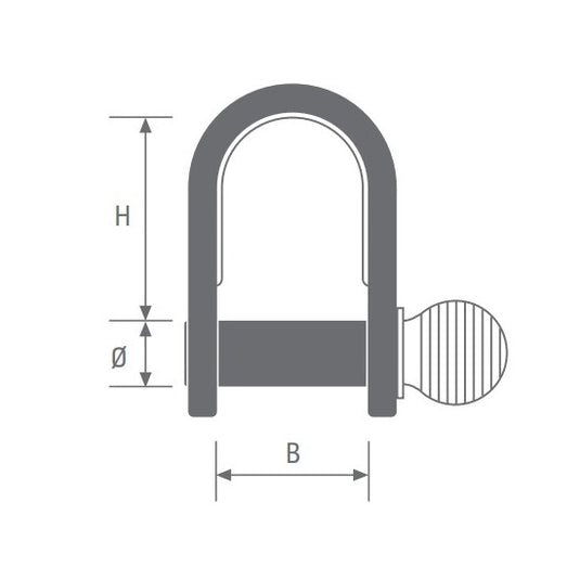 Manille droite emboutie standard Viadana