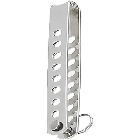 Latte Ridoir U ø6mm, idéale pour voilier léger, longueur 120mm, épaisseur 2mm, conçue pour des charges lourdes avec goupille de 6mm pour réglages précis.