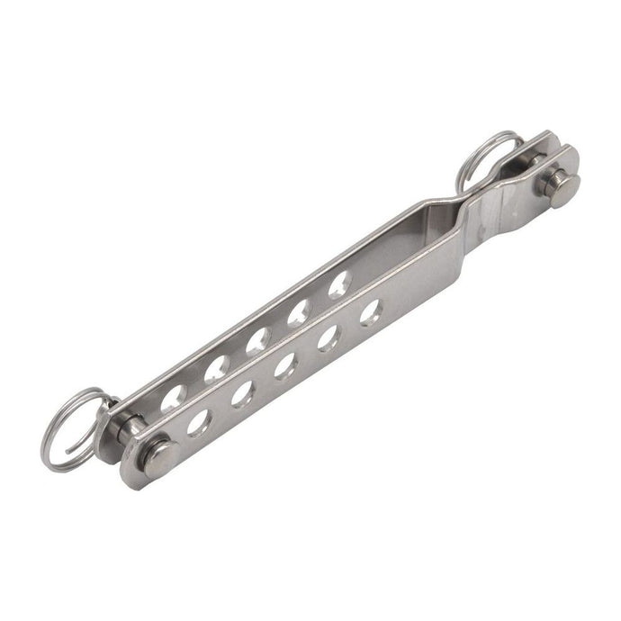 Latte Ridoir Double ø6mm 6+1 pour réglage de tension sur voiliers, avec 6 positions ajustables et une fixe, longueur 120mm, pour dériveur et petit voilier.