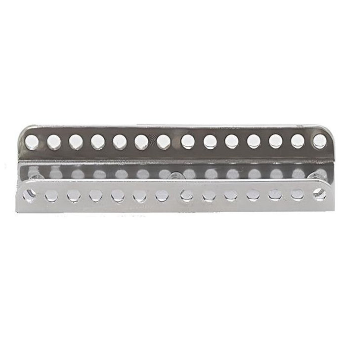 Emplanture de Mat Inox 150mm pour réglage de mât de dériveur, adaptée aux bateaux de 3 à 5m, avec fixation robuste et précise.