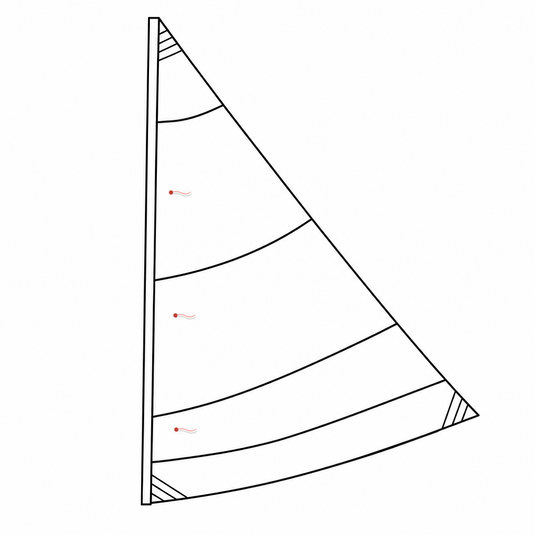Koralle Großsegel-Dinghy