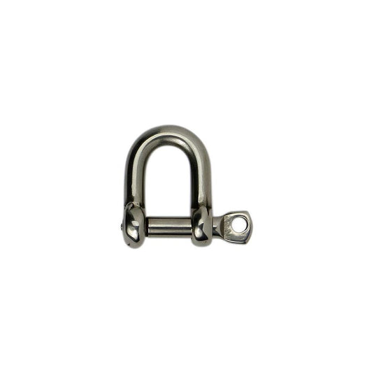 Manille Droite Forgée de haute résistance, fabriquée en Europe, idéale pour usages nautiques. Disponible en tailles variées, elle supporte jusqu'à 1800kg.