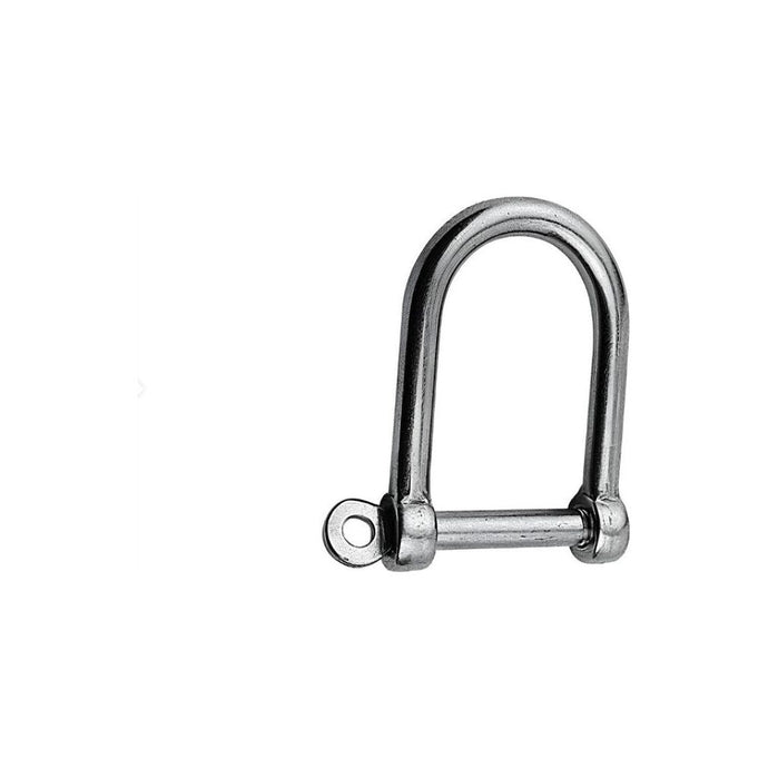 Manille Large Forgée en gros plan, démontrant sa robustesse avec un design optimisé pour la voile légère, fabriquée en Europe pour une résistance exceptionnelle.