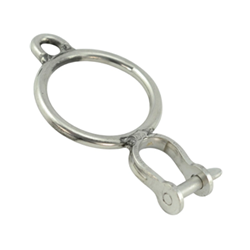 Anneau Inox de Hook de Voile avec Manille soudée