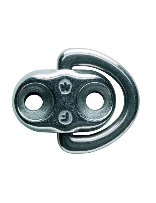 Cadène Articulée inox 2 points de fixation ø6mm, pièce métallique durable utilisée pour accastillage sur dériveurs et catamarans, vendue par Yachting Thommeret.