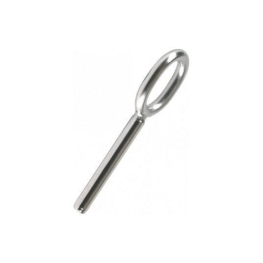 Terminaison à Grand Oeil à sertir en Inox 316 marine, inspirée d'une cosse-coeur, pour voile légère, trapèze, étai.