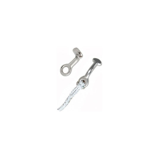 T à Oeil Forgé pour Cordage, embout forgé avec œil à une extrémité et T à l'autre, idéal pour remplacer les câbles par du Dyneema.